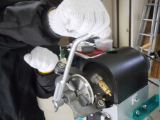 ポン菓子製造過程の画像